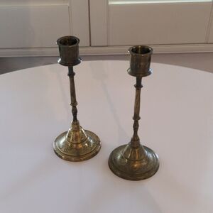 Pair of Vintage Brass Candlesticks